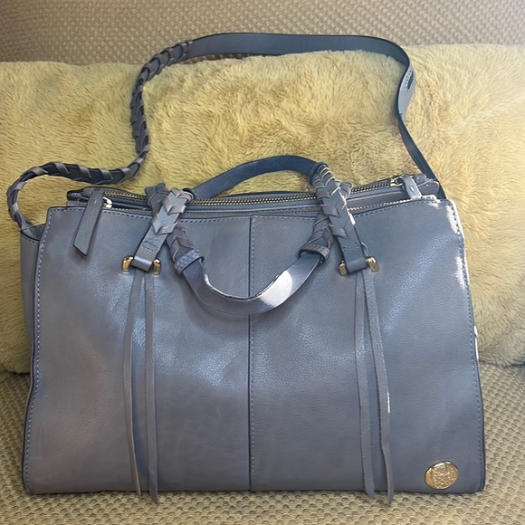 Vince Camuto | Bags | Vince Camino New York Goldgray Genuine Leather ...
